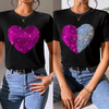 Heart Sequined T-Shirt