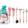 Christmas Themed Make-Up Brushes in Bag