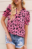 Wild Side Pink Leopard Blouse