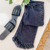 Kick Flare Jeans with Studs