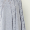 Baby Blue Batwing Cable Knit Sweater